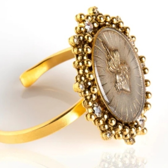 Virgins Saints & Angels- Cloister Grande Sacred Heart Cuff-Gold❤️‍🔥 - Picture 6 of 7